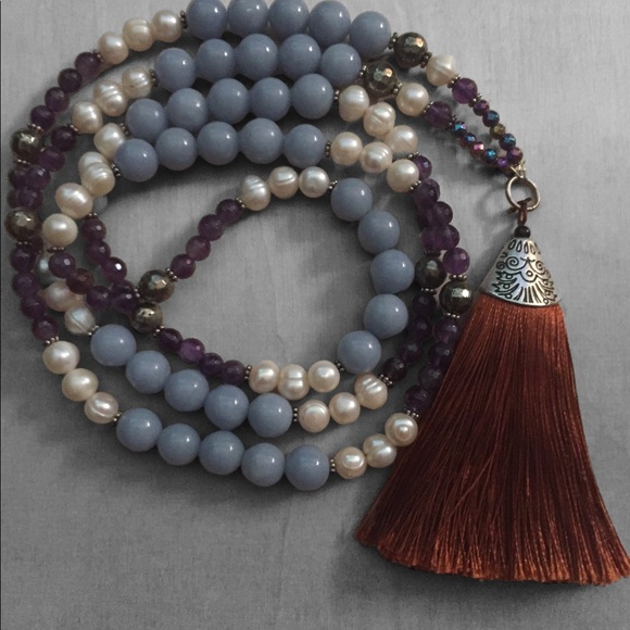 Handcrafted Prayer & meditation beaded necklace by Katherine Morris Designs - Picture 3 of 5
